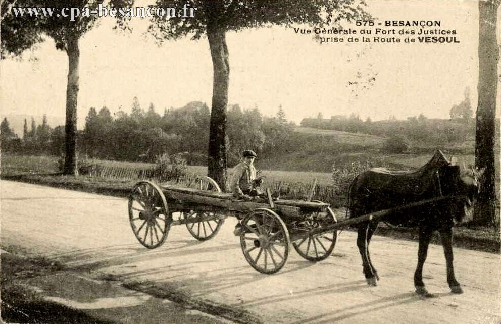 575 - BESANÇON - Vue Générale du Fort des Justices prise de la Route de VESOUL
